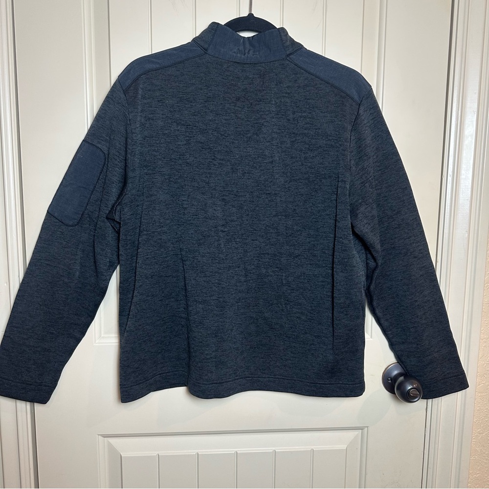 GREG NORMAN Gray Heather Men's M Pullover Sweater 1/4 Button Pocket Golf Fleece - Picture 11 of 16